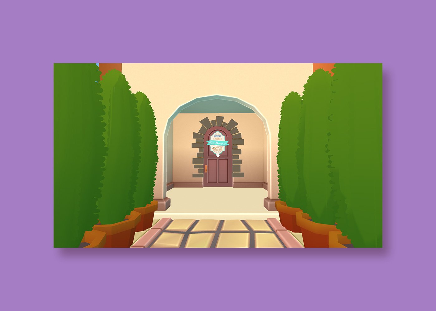 Busuu Learn Spanish VR gameplay house front door
