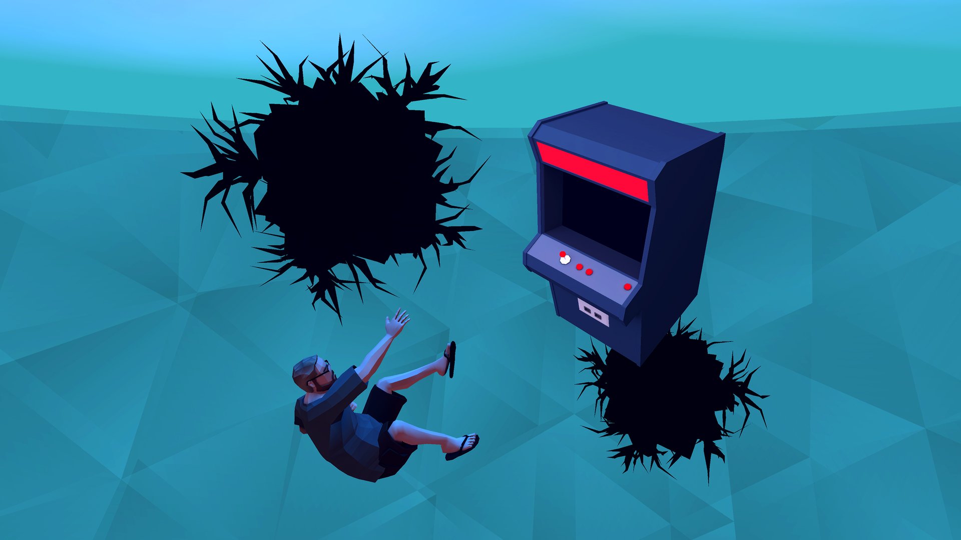 That Dragon, Cancer gameplay Ryan drowning reaching out to arcade cabinet