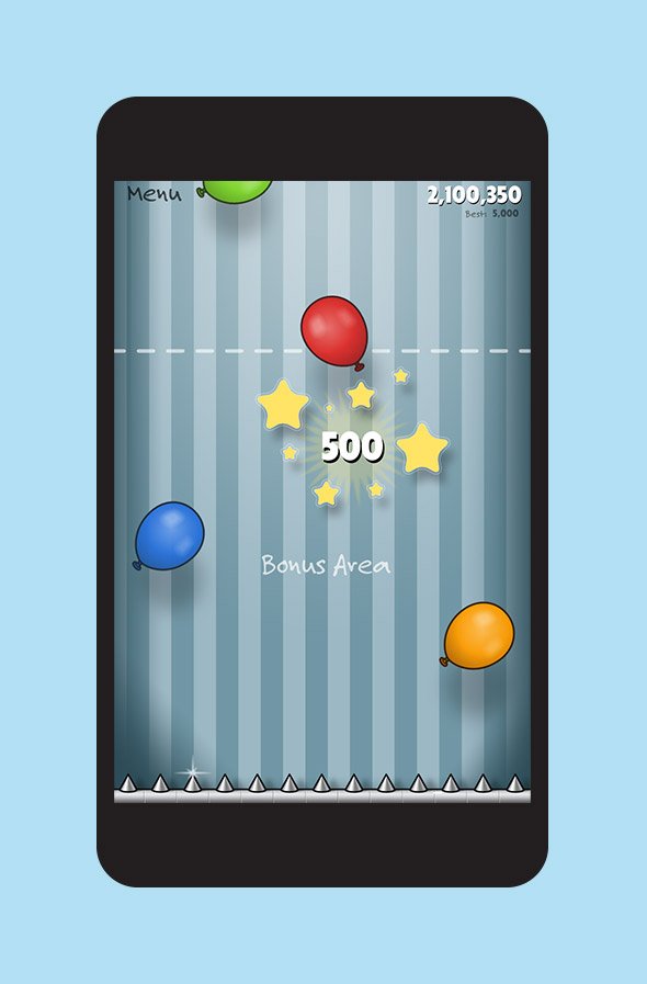 Float mobile game on device showing Limbo Mode gameplay