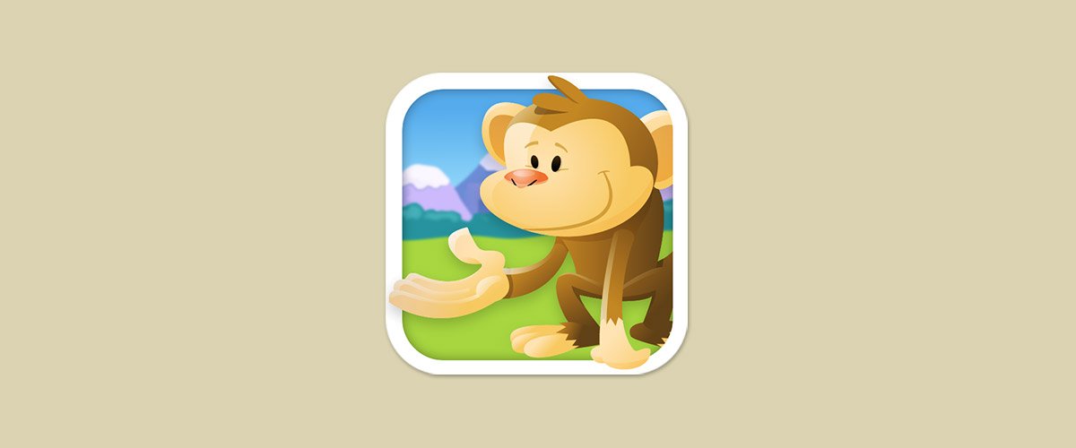 Noah's Memory match app icon with monkey