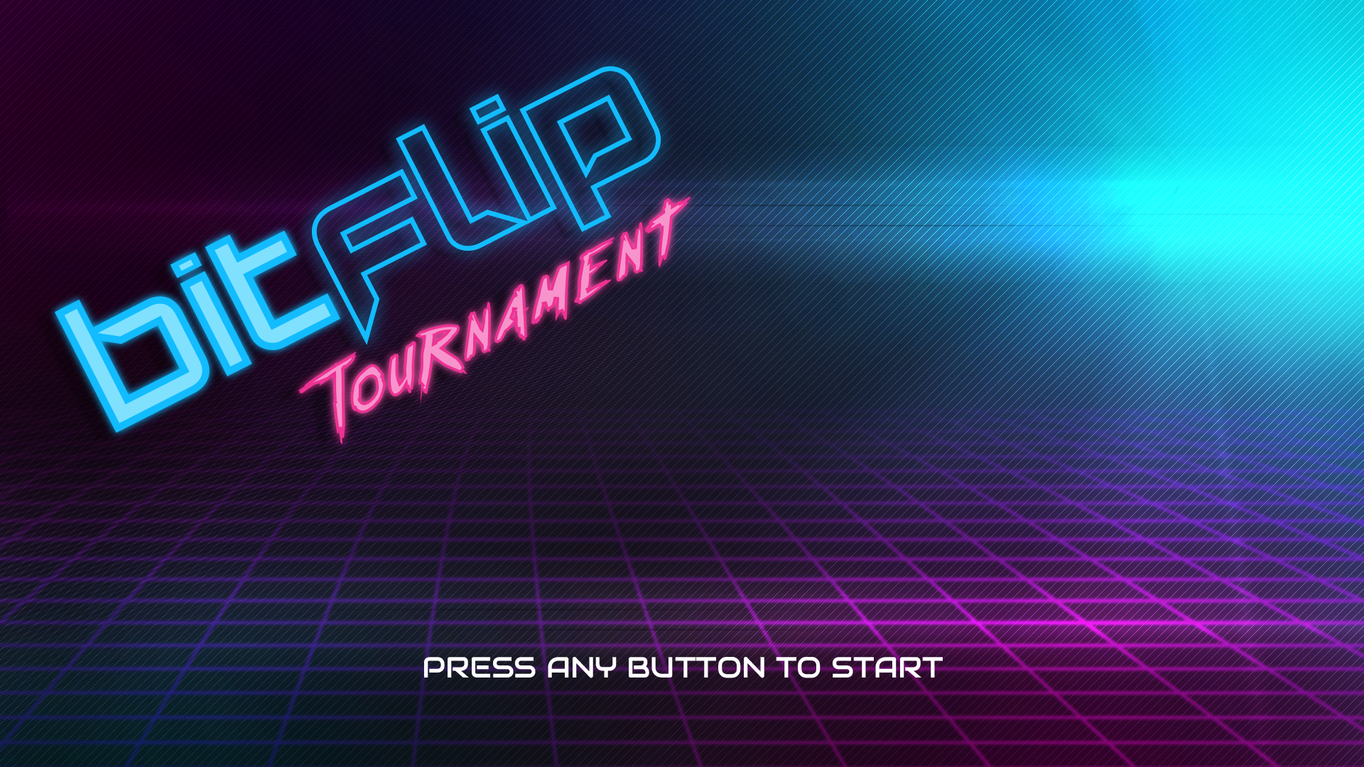 Bit Flip Tournament Title Screen Design